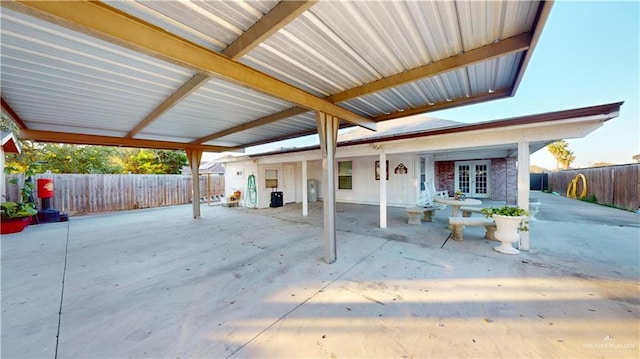 view of patio / terrace with french doors