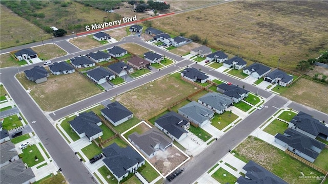 birds eye view of property featuring a residential view