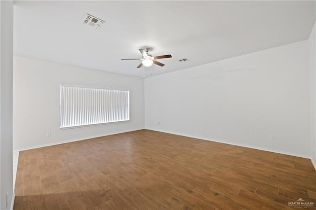 2504 Grayson Ave, Mcallen, TX 78504 - empty room featuring a ceiling fan and wood finished floors