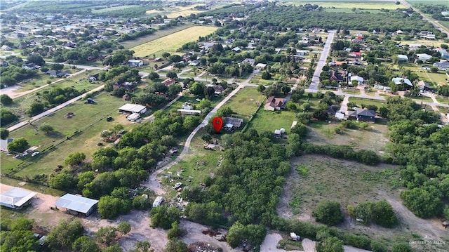 aerial overview of property's location with rural landscape