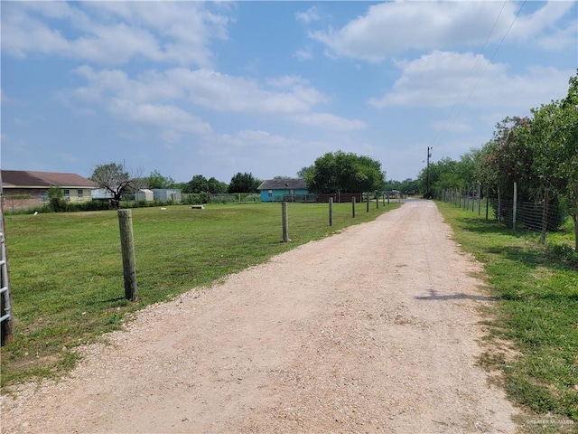 view of dirt / gravel road