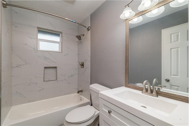 501 W Iowa St, Harlingen, TX 78552 - full bathroom with toilet, shower / tub combination, and vanity