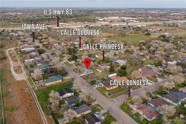 501 W Iowa St, Harlingen, TX 78552 - drone / aerial view featuring a residential view