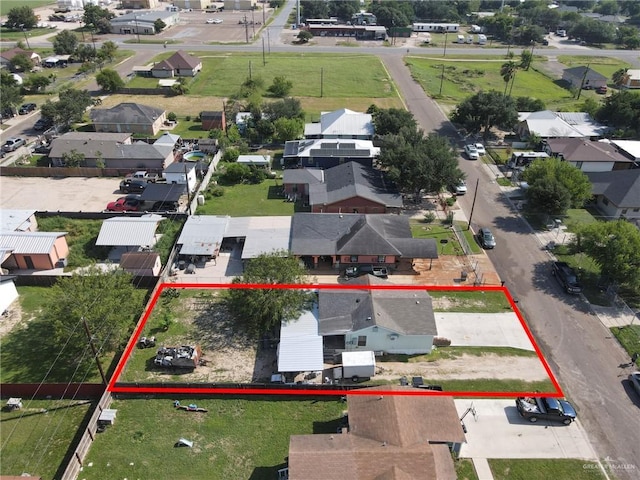 3411 Juan St, Edinburg, TX 78541 - aerial view of residential area with property boundaries highlighted