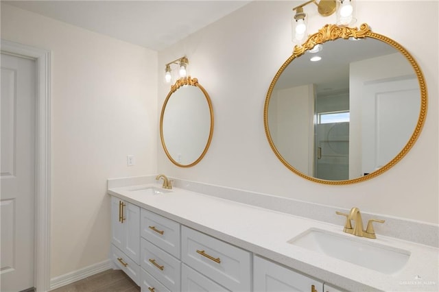 bathroom with vanity