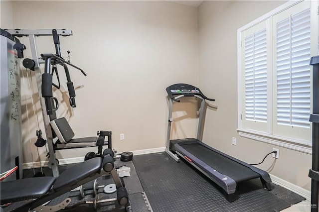 view of workout room