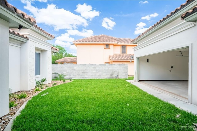 2607 Cottonwood St, Mission, TX 78574 - view of yard with a garage and a patio