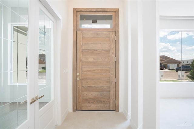 2607 Cottonwood St, Mission, TX 78574 - entryway featuring baseboards and french doors