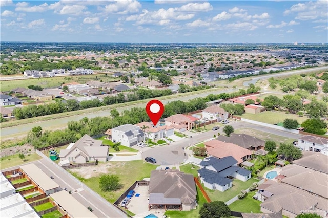 2607 Cottonwood St, Mission, TX 78574 - aerial perspective of suburban area