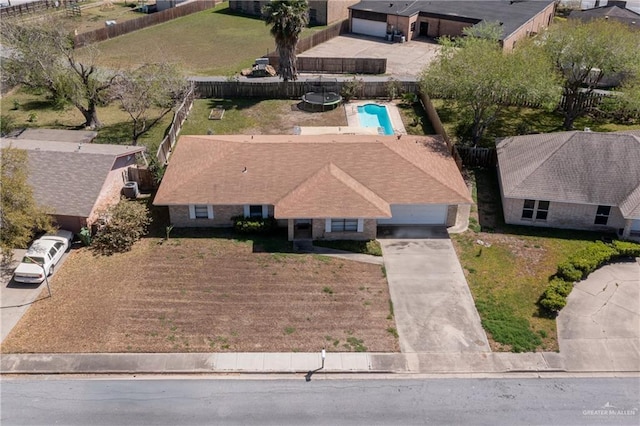 birds eye view of property