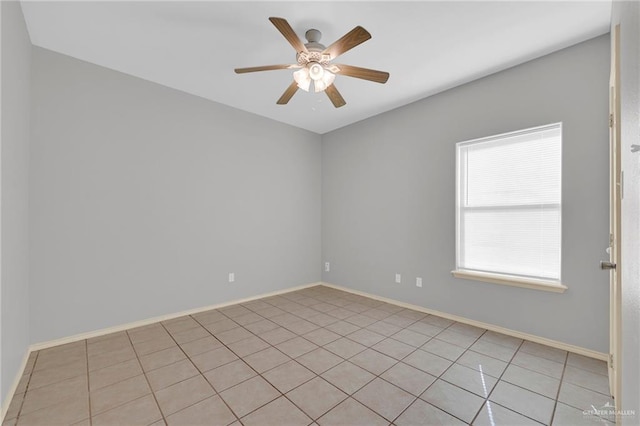 1010 Cedarwood Dr, Rio Grande City, TX 78582 - spare room with ceiling fan and light tile patterned floors