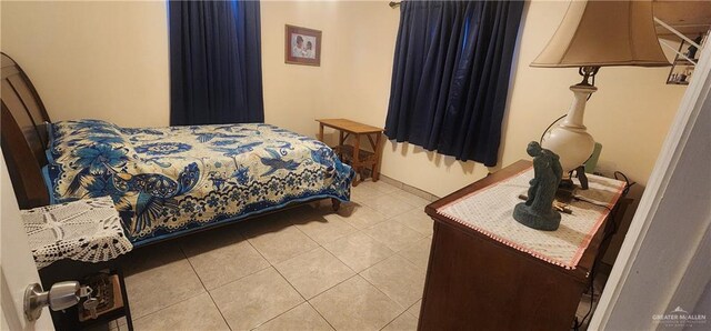 view of tiled bedroom