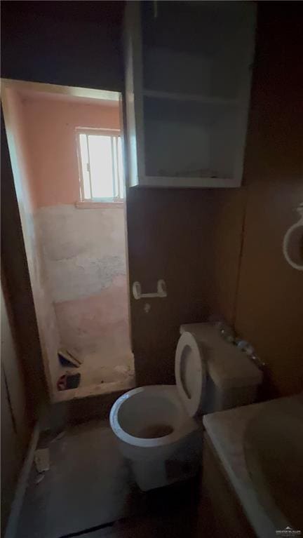 bathroom featuring toilet