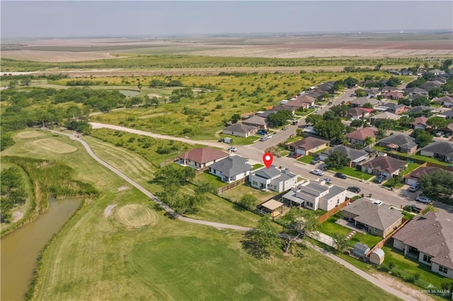 aerial view featuring a residential view