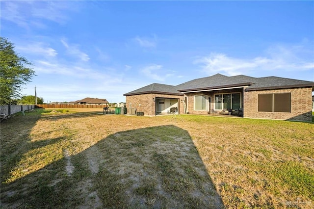 1110 Raptor St, Palmview, TX 78572 - back of property featuring brick siding
