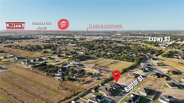 1110 Raptor St, Palmview, TX 78572 - bird's eye view