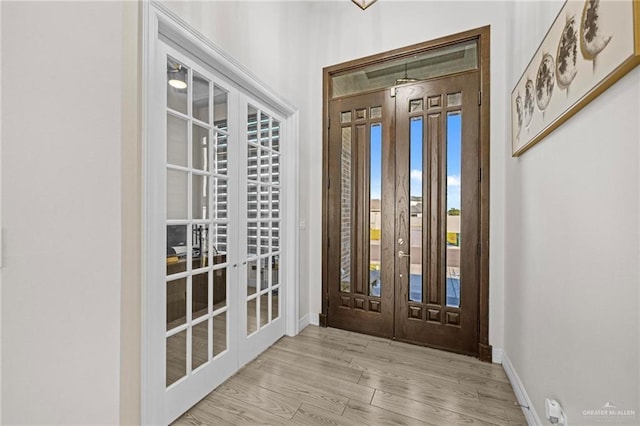 1110 Raptor St, Palmview, TX 78572 - entrance foyer featuring french doors and wood finished floors