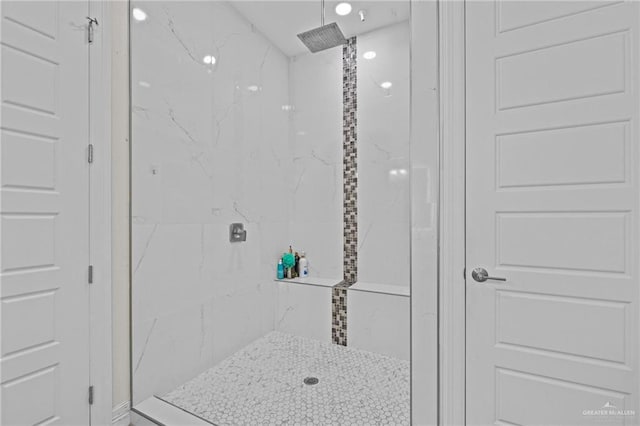 1110 Raptor St, Palmview, TX 78572 - full bathroom featuring a marble finish shower