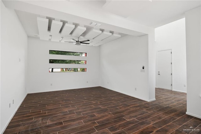 unfurnished room featuring ceiling fan