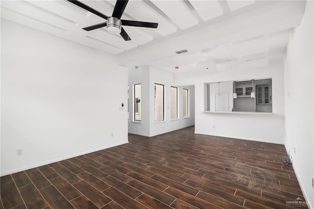 spare room featuring ceiling fan