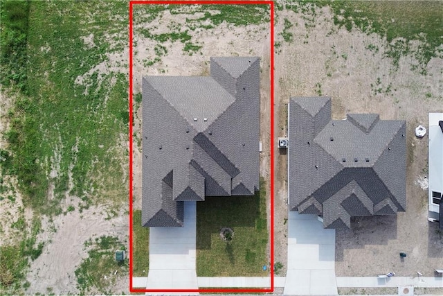 2005 Lime St, San Juan, TX 78589 - aerial view of property and surrounding area featuring property boundaries highlighted