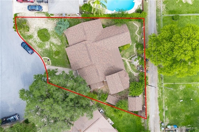 501 W Esperanza Ave, Mcallen, TX 78501 - view of property location featuring property boundaries highlighted and a pool area