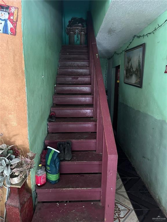 view of stairway