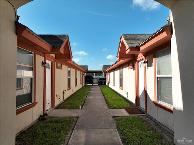 view of home's exterior featuring a yard