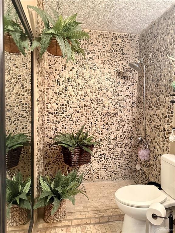2612 Ashley Dr, Pharr, TX 78577 - full bath featuring a stall shower and brick patterned floors
