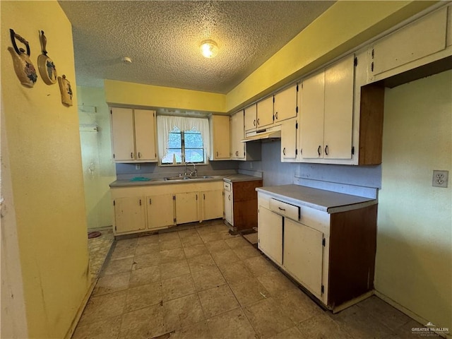 814 N Pino St, Weslaco, TX 78596 - kitchen featuring a textured ceiling and a sink
