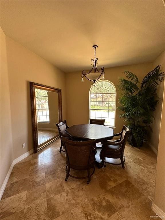 dining room featuring a healthy amount of sunlight