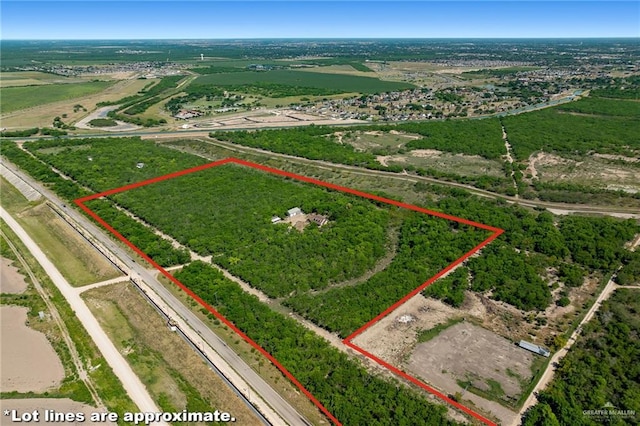 1612 W Military Hwy, Mission, TX 78572 - bird's eye view with a rural view