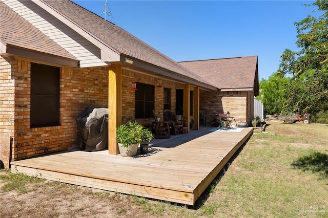 1612 W Military Hwy, Mission, TX 78572 - deck featuring a yard