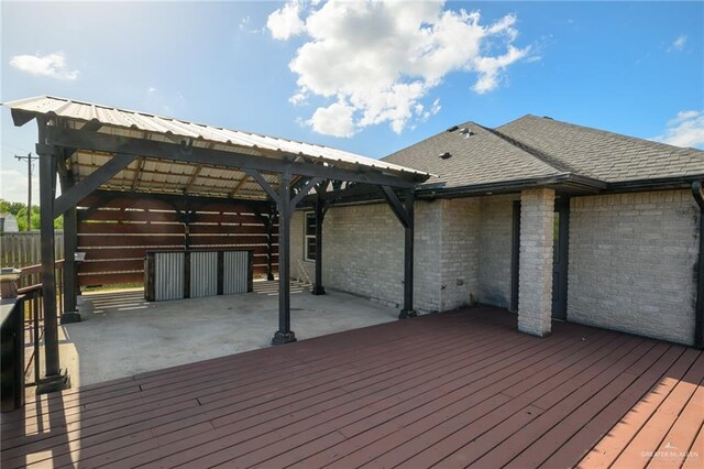 17236 Mandarin Ave, Harlingen, TX 78552 - deck with a gazebo