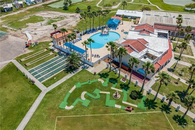 birds eye view of property