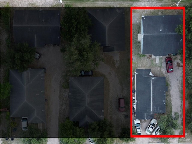 233 W 4th St, La Joya, TX 78560 - aerial overview of property's location with property parcel outlined