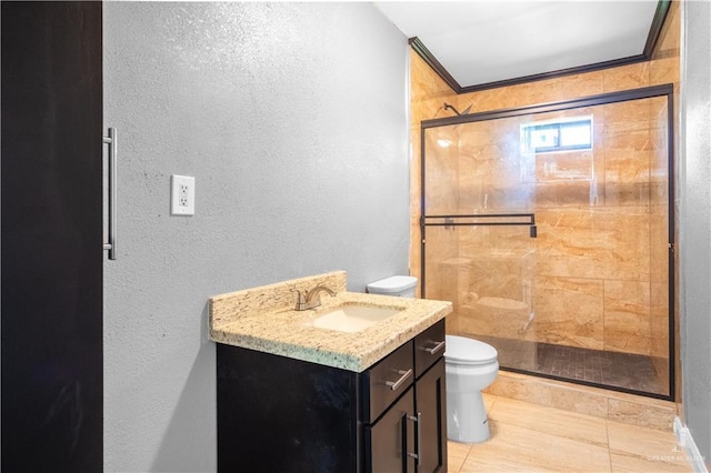 3109 Raul Gonzalez Dr, Mercedes, TX 78570 - full bath featuring a shower stall, vanity, and a textured wall