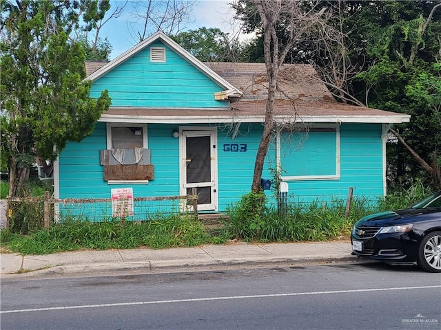 view of bungalow-style home