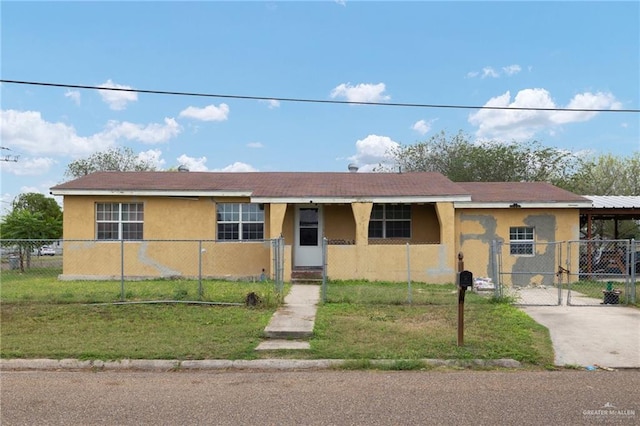 view of front of property