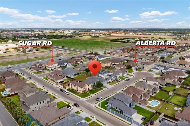 5105 August Ct, Edinburg, TX 78539 - birds eye view of property featuring a residential view