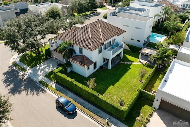 birds eye view of property