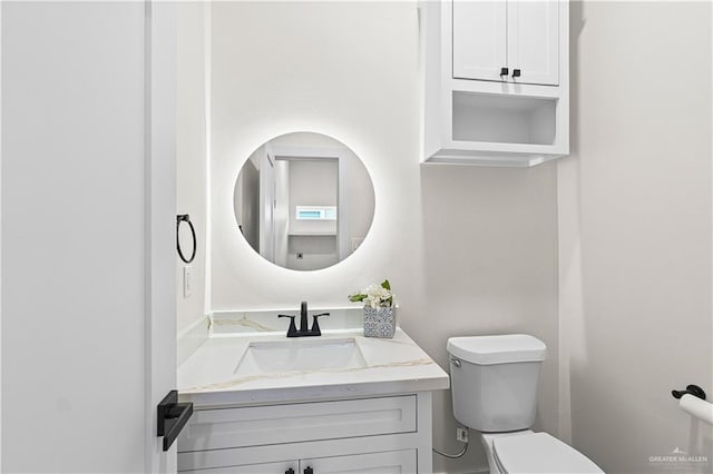 2229 N Ruby St, Edinburg, TX 78541 - half bathroom with toilet and vanity