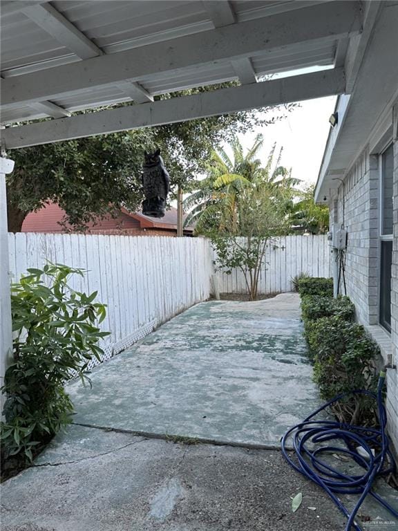 2104 Fairmont Ave, Mcallen, TX 78504 - fenced backyard with a patio