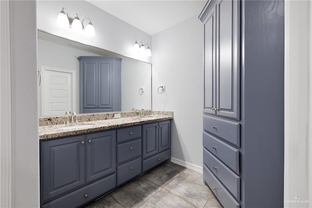 bathroom featuring vanity