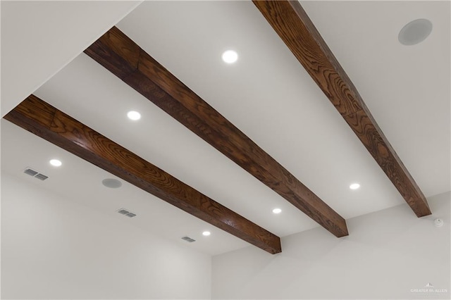 5407 Common Ln, Weslaco, TX 78596 - detailed view of recessed lighting and beamed ceiling
