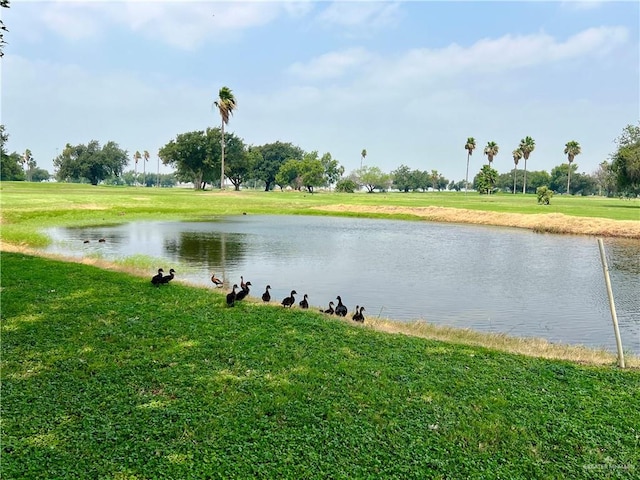 view of water feature