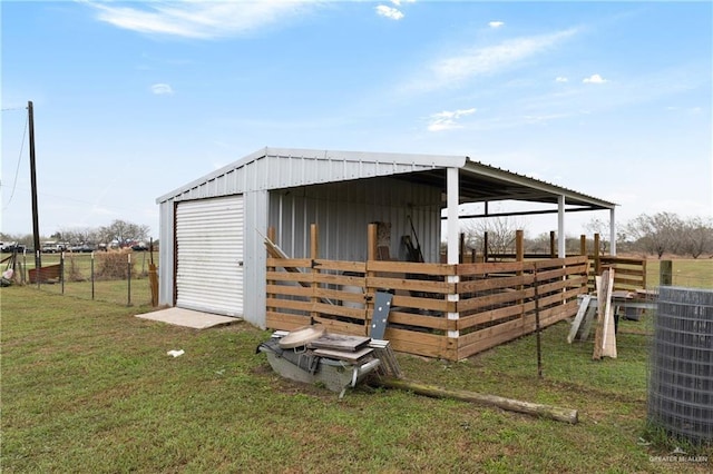 view of stable