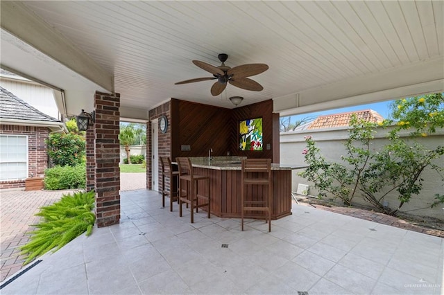 5501 N 1st Ln, Mcallen, TX 78504 - view of patio / terrace with ceiling fan
