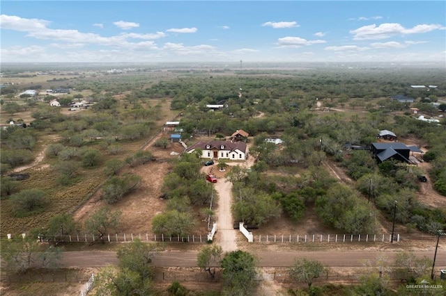 bird's eye view featuring a rural view