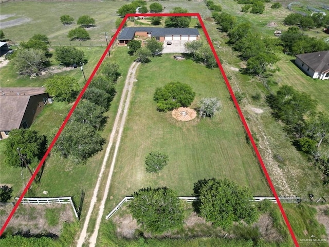28099 Nelson Rd, San Benito, TX 78586 - view of rural area with property parcel outlined